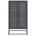 Pikkukuva 6 / 11: vidaXL Highboard Antrasiitti 68x39x123 cm terästä