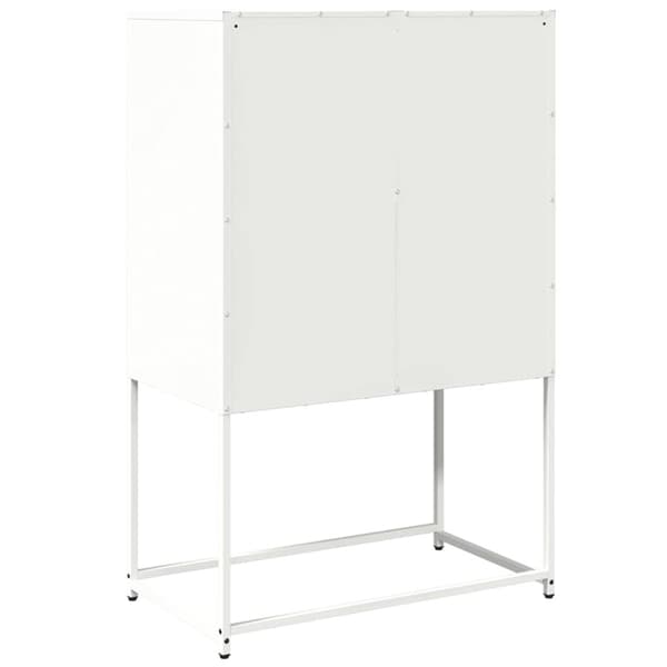 vidaXL Highboard Valkoinen 68x39x107 cm Teräs