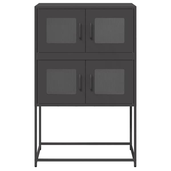 vidaXL højskab 68x39x107 cm stål sort