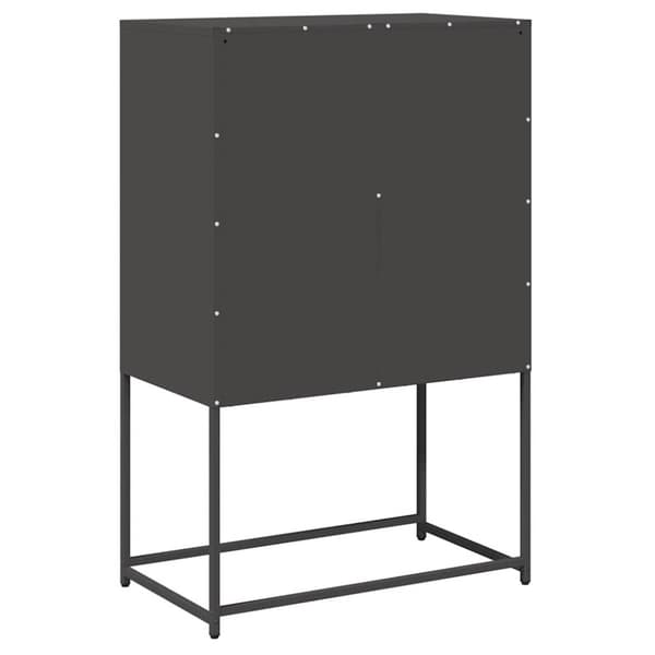 vidaXL højskab 68x39x107 cm stål sort