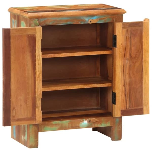 vidaXL Skjenk med 2 dører 55x30x70 cm gjenvunnet heltre