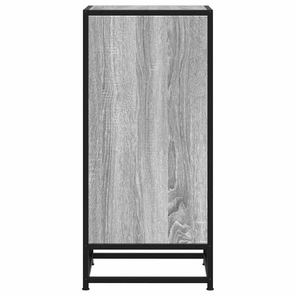 vidaXL Skjenk grå sonoma 35,5x35x76 cm konstruert tre og metall