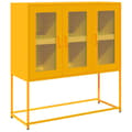 Pikkukuva 1 / 11: vidaXL Senkki sinapinkeltainen 100,5x39x107 cm kylmävalssattu teräs