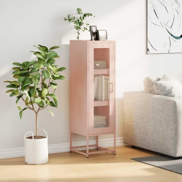 vidaXL Highboard Rosa 36x39x123 cm Kaldvalset stål