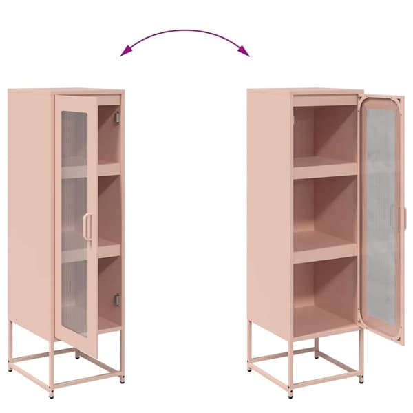 vidaXL Highboard Rosa 36x39x123 cm Kaldvalset stål