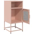Miniatyrbilde 6 av 11: vidaXL Nattskap Rosa 36x39x78 cm Kaldvalset Stål