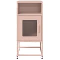 Miniatyrbilde 7 av 11: vidaXL Nattskap Rosa 36x39x78 cm Kaldvalset Stål