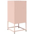 Miniatyrbilde 9 av 11: vidaXL Nattskap Rosa 36x39x78 cm Kaldvalset Stål