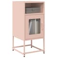 Miniatyrbilde 2 av 11: vidaXL Nattskap Rosa 36x39x78 cm Kaldvalset Stål