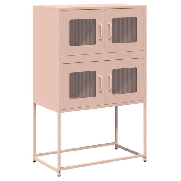 vidaXL Highboard Rosa 68x39x107 cm Stål