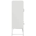 Miniatyrbilde 8 av 11: vidaXL Highboard hvit 68x39x111,5 cm stål
