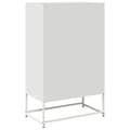 Miniatyrbilde 9 av 11: vidaXL Highboard hvit 68x39x111,5 cm stål