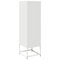 Pikkukuva 9 / 11: vidaXL Highboard Valkoinen 36x39x123 cm Kylmävalssattu teräs