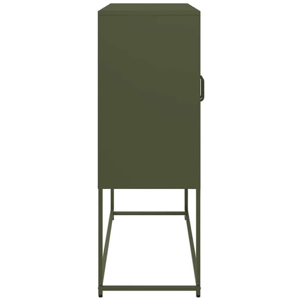 vidaXL Senkki oliivinvihreä 100,5x39x107 cm kylmävalssattu teräs