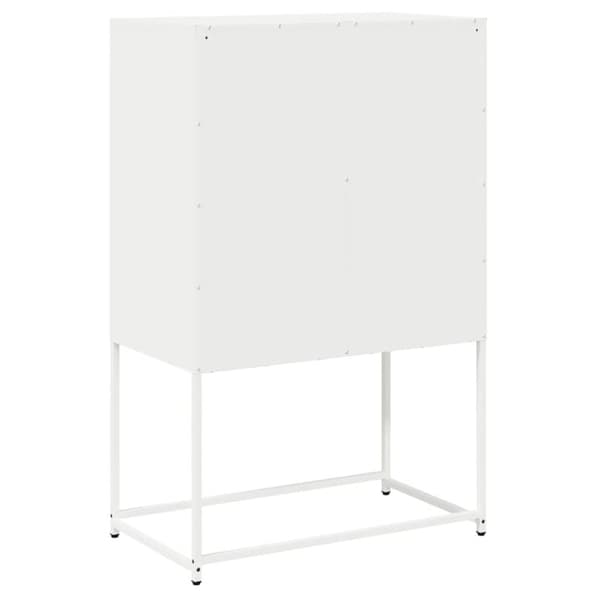 vidaXL Highboard Valkoinen 68x39x107 cm Teräs