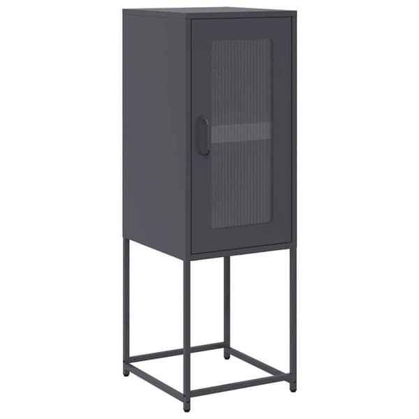 vidaXL skænk 36x39x107 cm koldvalset stål antracitgrå