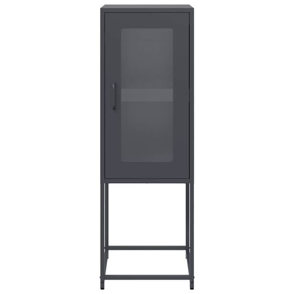 vidaXL skænk 36x39x107 cm koldvalset stål antracitgrå