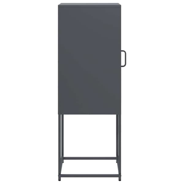 vidaXL skænk 36x39x107 cm koldvalset stål antracitgrå