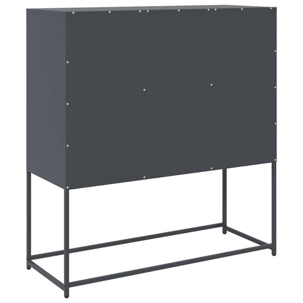 vidaXL Skjenk antrasitt 100,5x39x107 cm kaldvalset stål