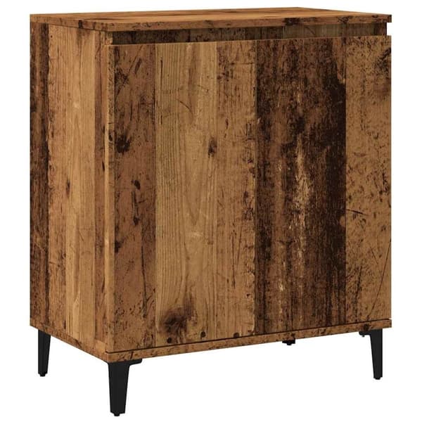 vidaXL skænk 60x35x70 cm konstrueret træ antikt træ