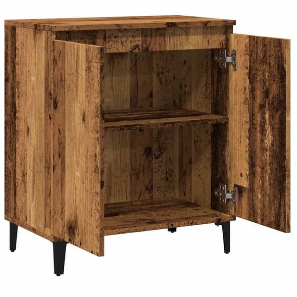 vidaXL skænk 60x35x70 cm konstrueret træ antikt træ