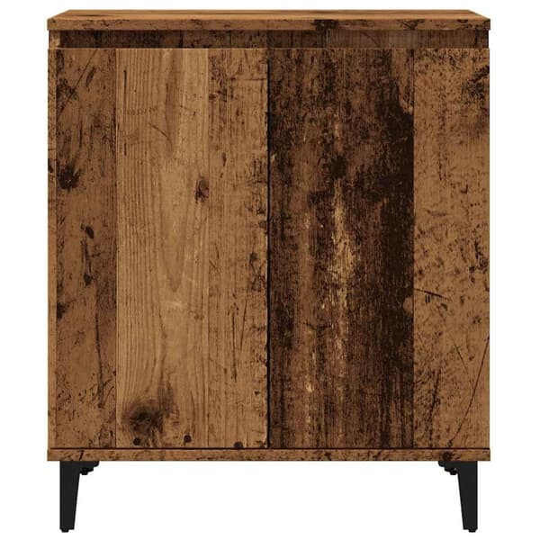 vidaXL Byrå åldrat trä 60x35x70 cm konstruerat trä