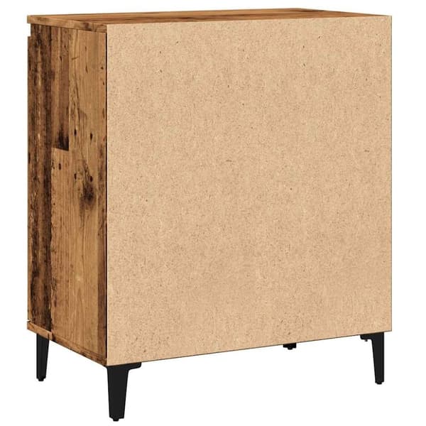 vidaXL Byrå åldrat trä 60x35x70 cm konstruerat trä