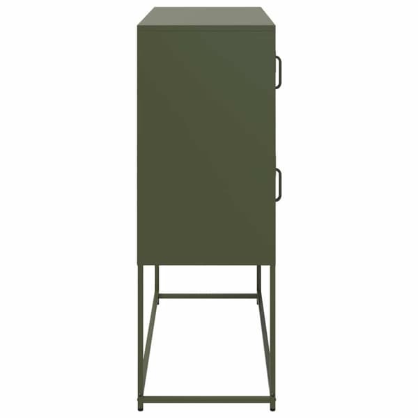 vidaXL Senkki oliivinvihreä 100,5x39x107 cm kylmävalssattu teräs