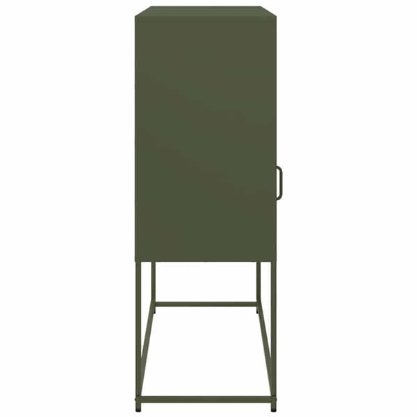 vidaXL Senkki oliivinvihreä 100,5x39x107 cm kylmävalssattu teräs