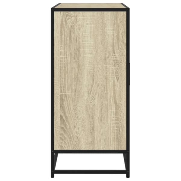 vidaXL Skjenk sonoma eik 92x35x76 cm konstruert tre