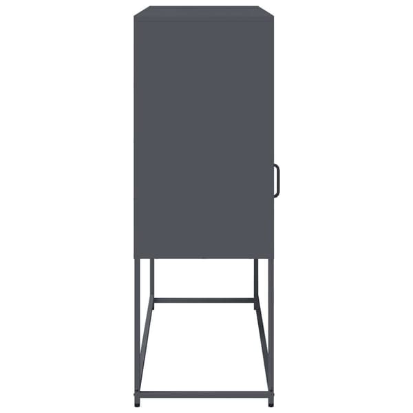vidaXL Senkki antrasiitti 100,5x39x107 cm kylmävalssattu teräs
