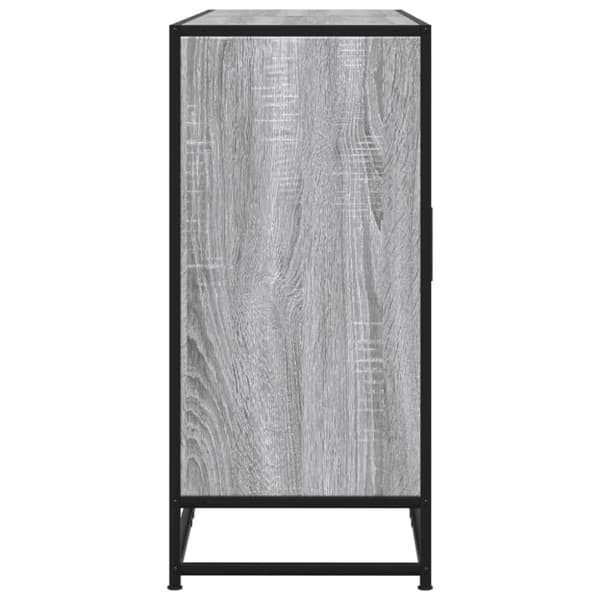 vidaXL Skjenk grå sonoma 134x35x76 cm konstruert tre