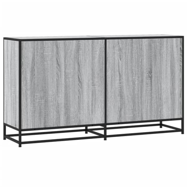 vidaXL Skjenk grå sonoma 134x35x76 cm konstruert tre