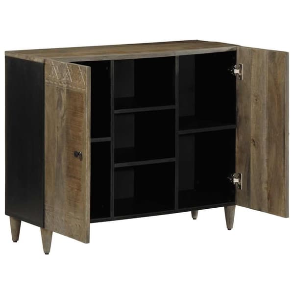 vidaXL skænk 90x33x75 cm massivt mangotræ