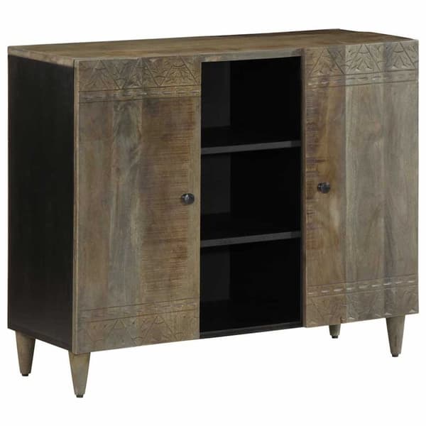 vidaXL skænk 90x33x75 cm massivt mangotræ