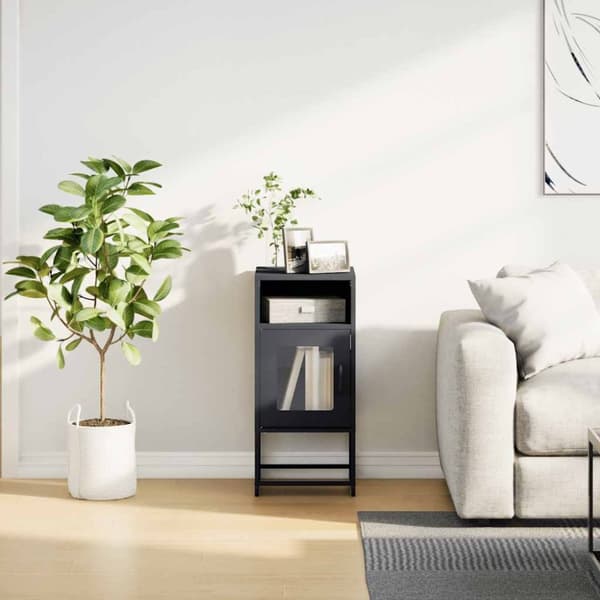 vidaXL sengebord 36x39x78 cm koldvalset stål antracitgrå
