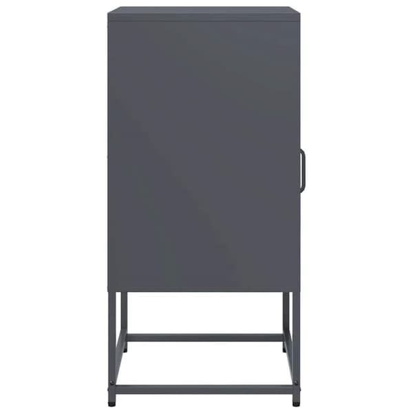 vidaXL sengebord 36x39x78 cm koldvalset stål antracitgrå