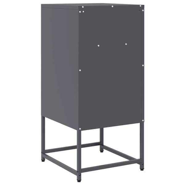 vidaXL sengebord 36x39x78 cm koldvalset stål antracitgrå