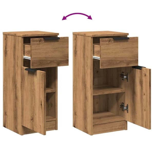 vidaXL Senkki Artisan Oak 30x30x70 cm Engineered Wood