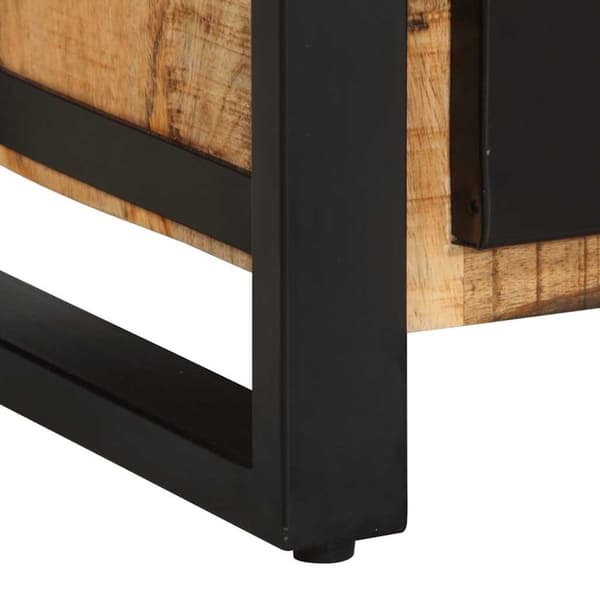 vidaXL skuffeskab 50x35x70 cm massivt ru mangotræ