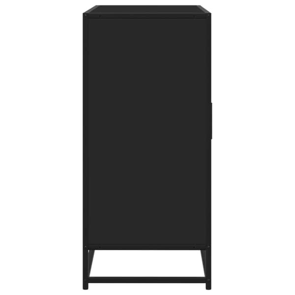 vidaXL Senkki musta 92x35x76 cm tekninen puu
