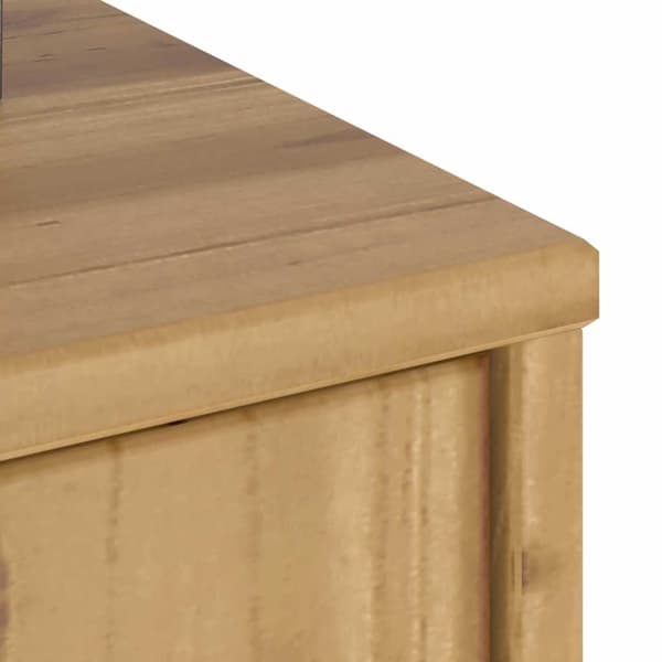 vidaXL Sideskap med skuffer ODDA 40x24x79 cm heltre furu