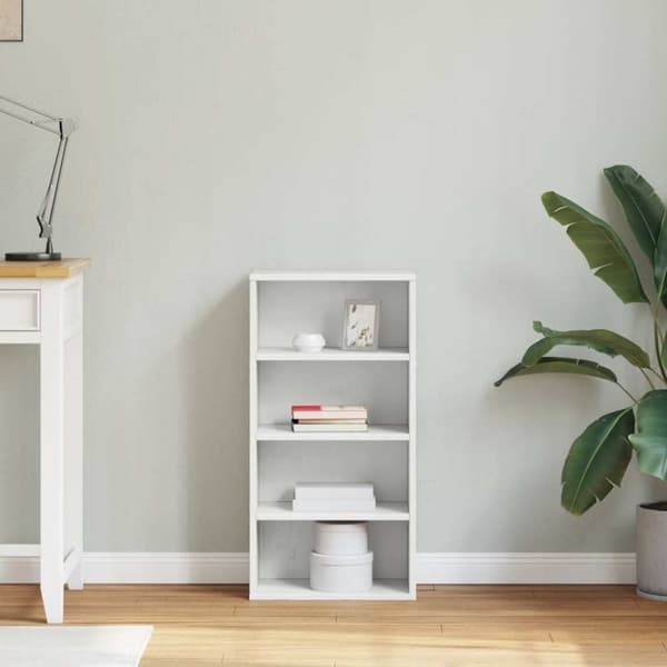 vidaXL Sideskap ODDA hvit 40x24x79 cm heltre furu