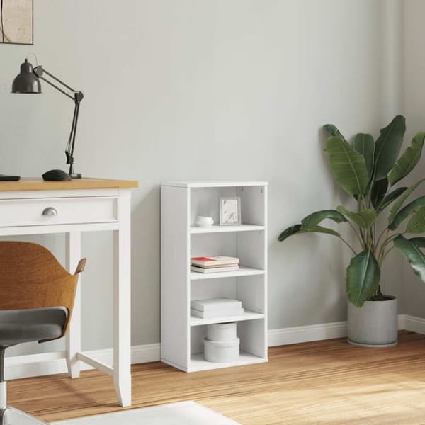 vidaXL Sideskap ODDA hvit 40x24x79 cm heltre furu