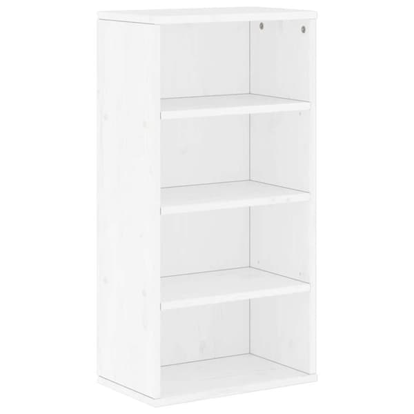 vidaXL Sideskap ODDA hvit 40x24x79 cm heltre furu