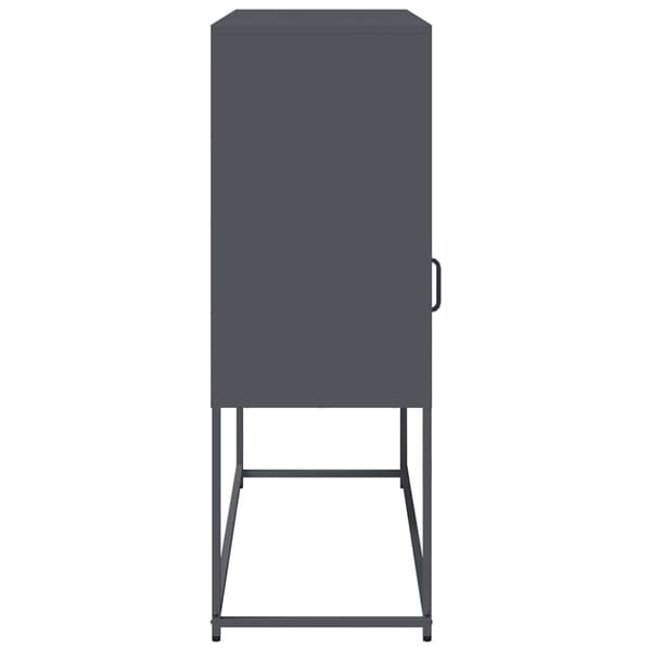 Sidoskåp antracit 100,5x39x107 cm kallvalsat stål