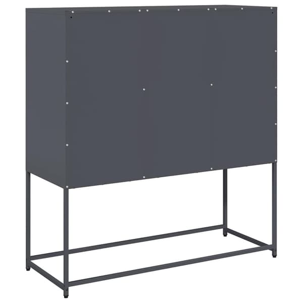 Sidoskåp antracit 100,5x39x107 cm kallvalsat stål