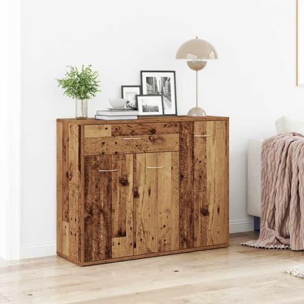 Skänk gammalt trä 88x30x70 cm konstruerat trä