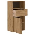 Miniatyrbillede 6 af 11: vidaXL sideskab ODDA med skuffe 40x24x79 cm massivt fyrretræ