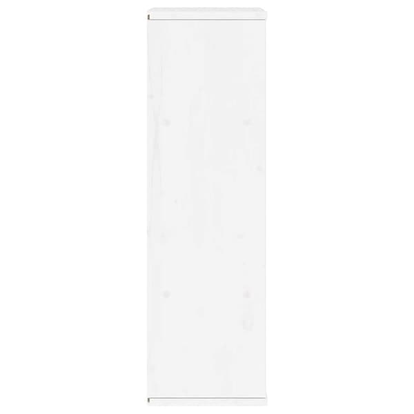 vidaXL sideskab ODDA med skuffer 40x24x79 cm massivt fyrretræ hvid